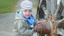 Bastian auf der Mindelburg (01.11.2011)