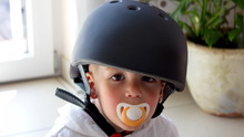 Bastian Ostern 2012 mit Radlhelm