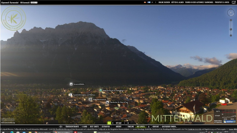 Seefeld, Blickrichtung Oberinntall