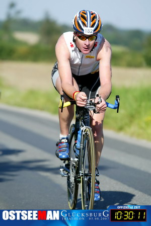 ... und in aerodynamischer Position ...